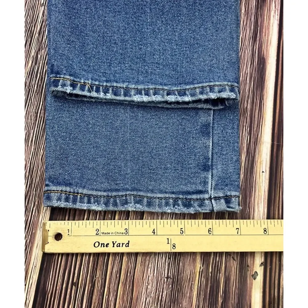 Levis 502 Regular Taper Blue Jeans Mens Size 36x30 (Measures 36x28)